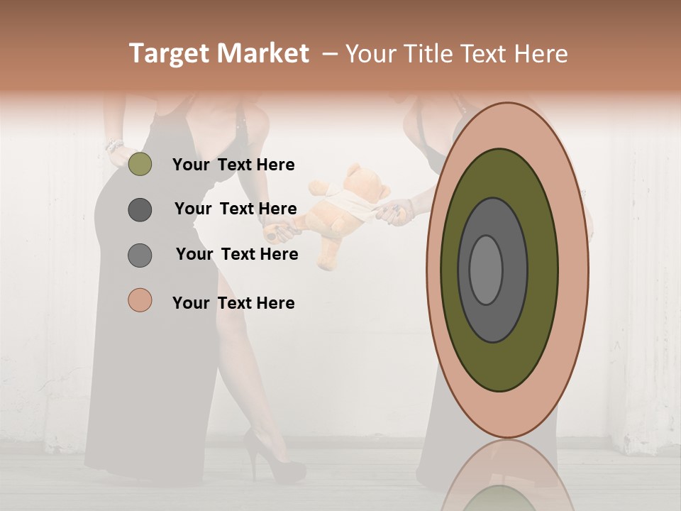 Twins Dress Long PowerPoint Template