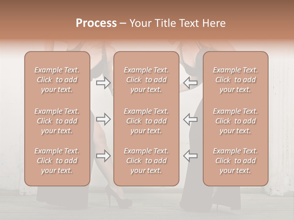 Twins Dress Long PowerPoint Template
