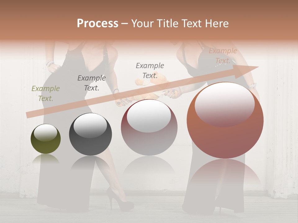 Twins Dress Long PowerPoint Template