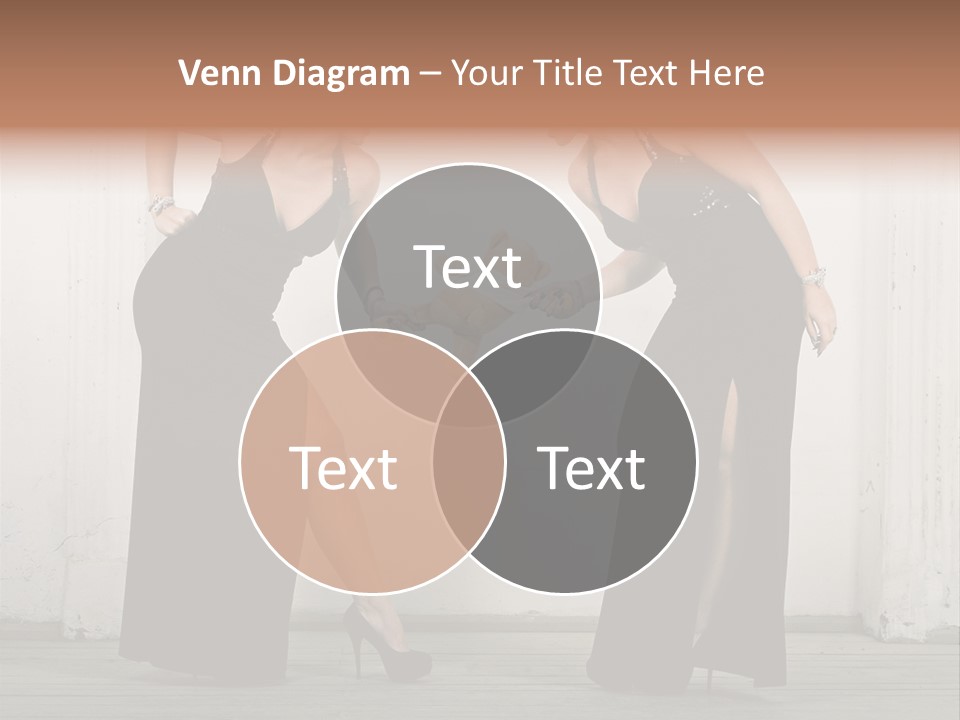 Twins Dress Long PowerPoint Template