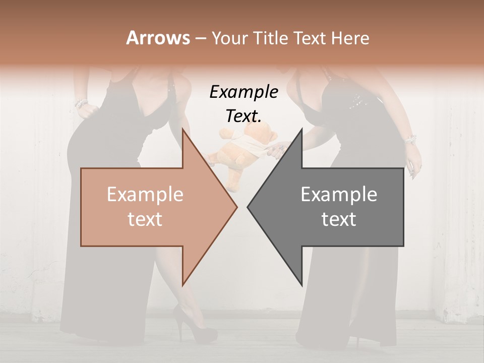 Twins Dress Long PowerPoint Template