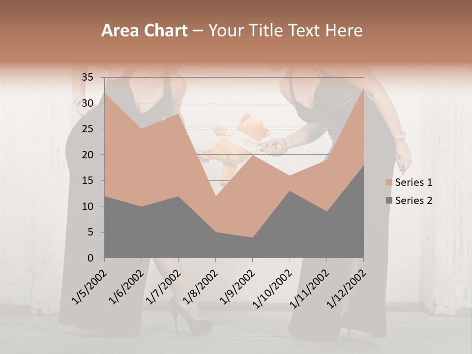Twins Dress Long PowerPoint Template
