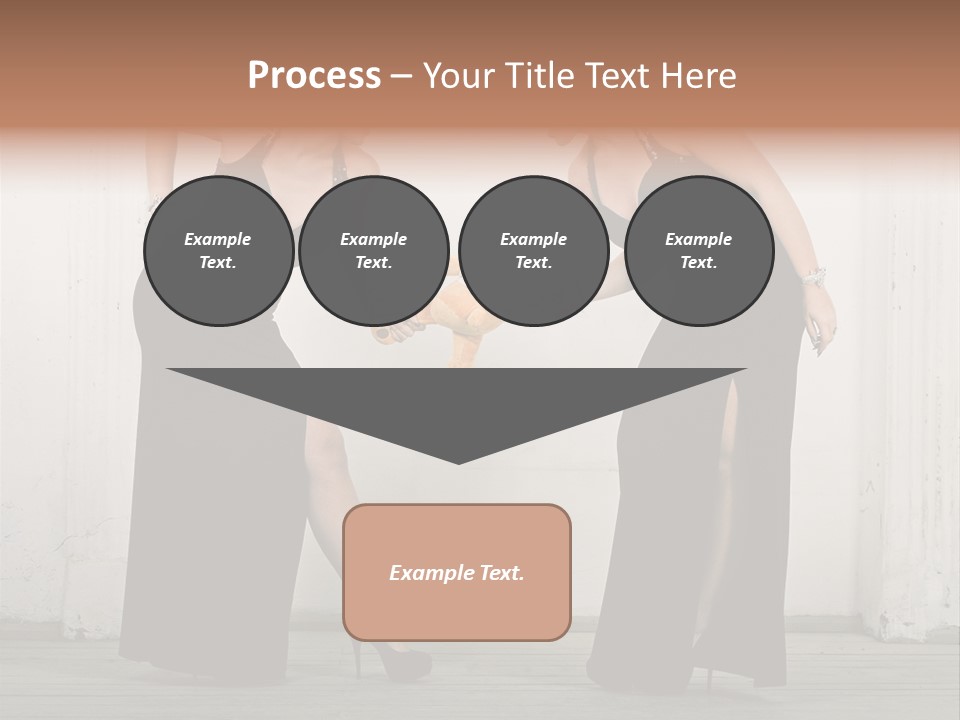 Twins Dress Long PowerPoint Template
