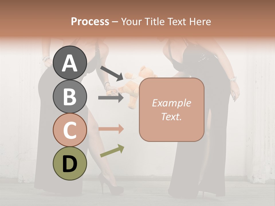 Twins Dress Long PowerPoint Template