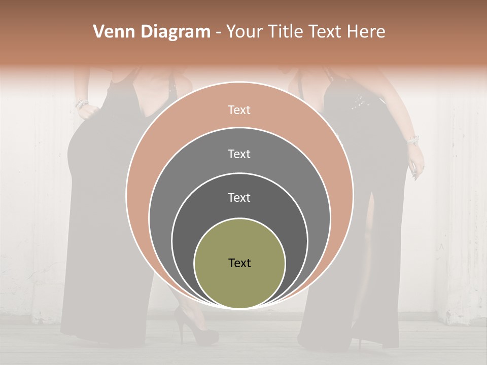 Twins Dress Long PowerPoint Template