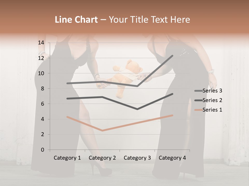 Twins Dress Long PowerPoint Template
