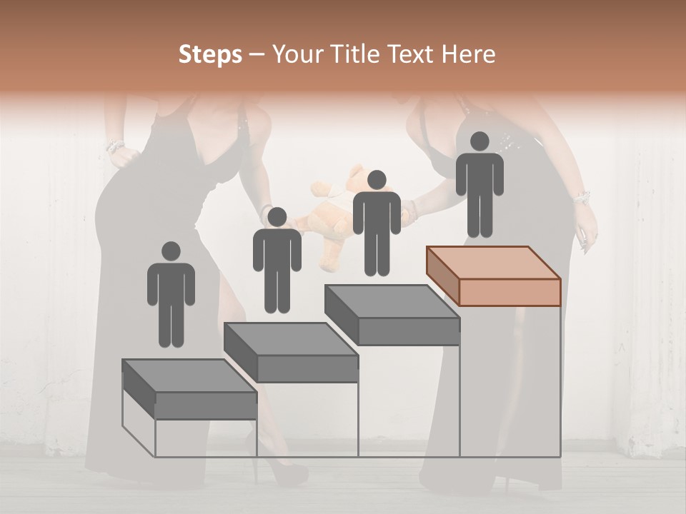 Twins Dress Long PowerPoint Template