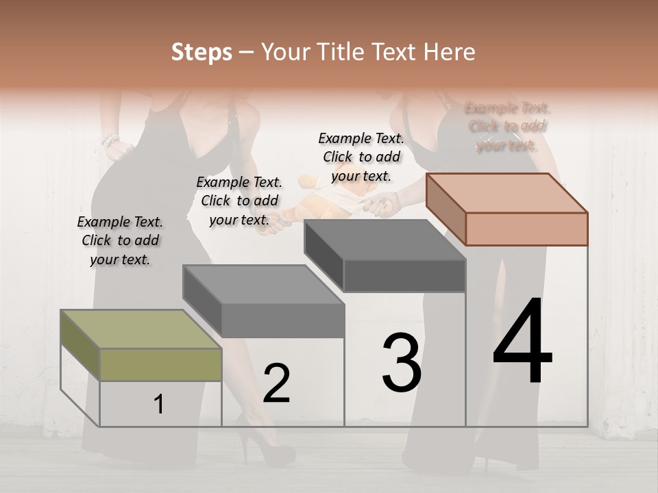 Twins Dress Long PowerPoint Template