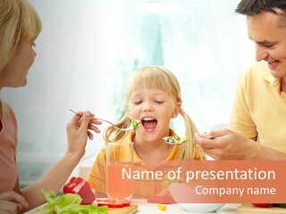 Food Group Kid PowerPoint Template