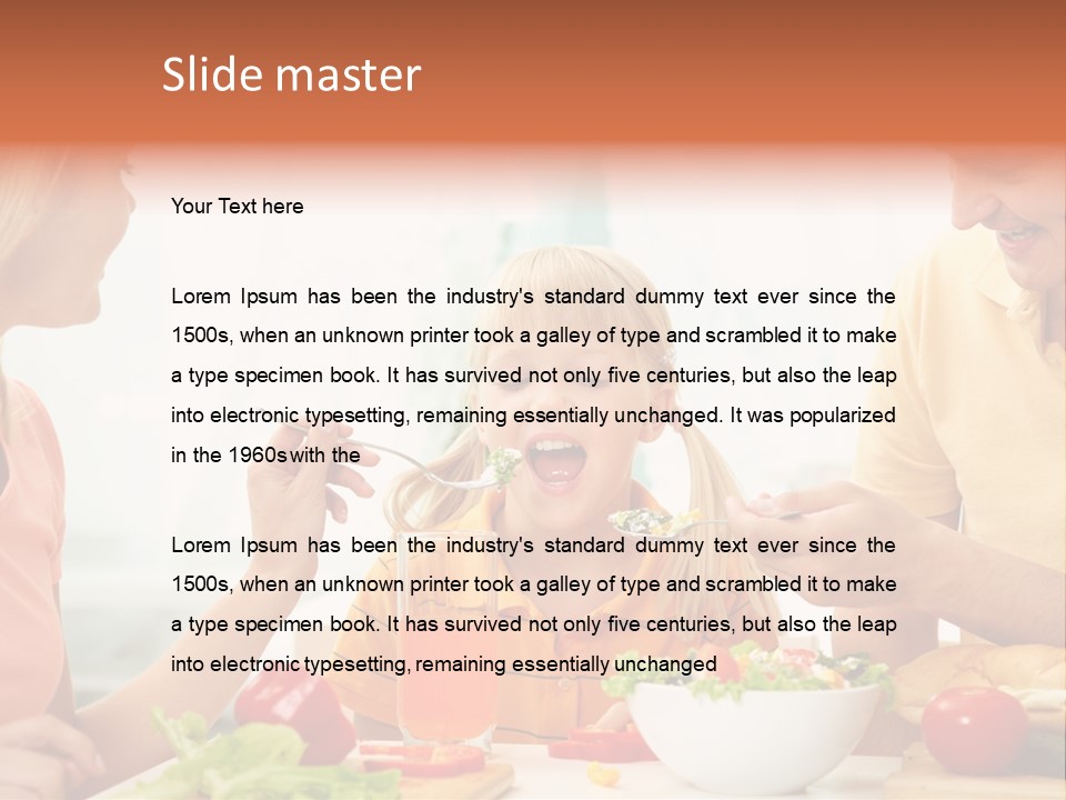 Food Group Kid PowerPoint Template