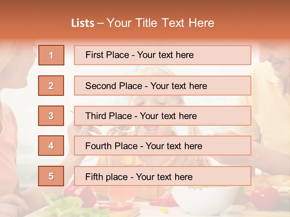 Food Group Kid PowerPoint Template