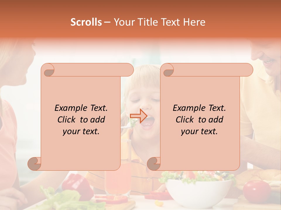 Food Group Kid PowerPoint Template