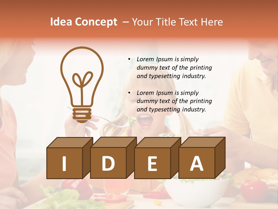 Food Group Kid PowerPoint Template