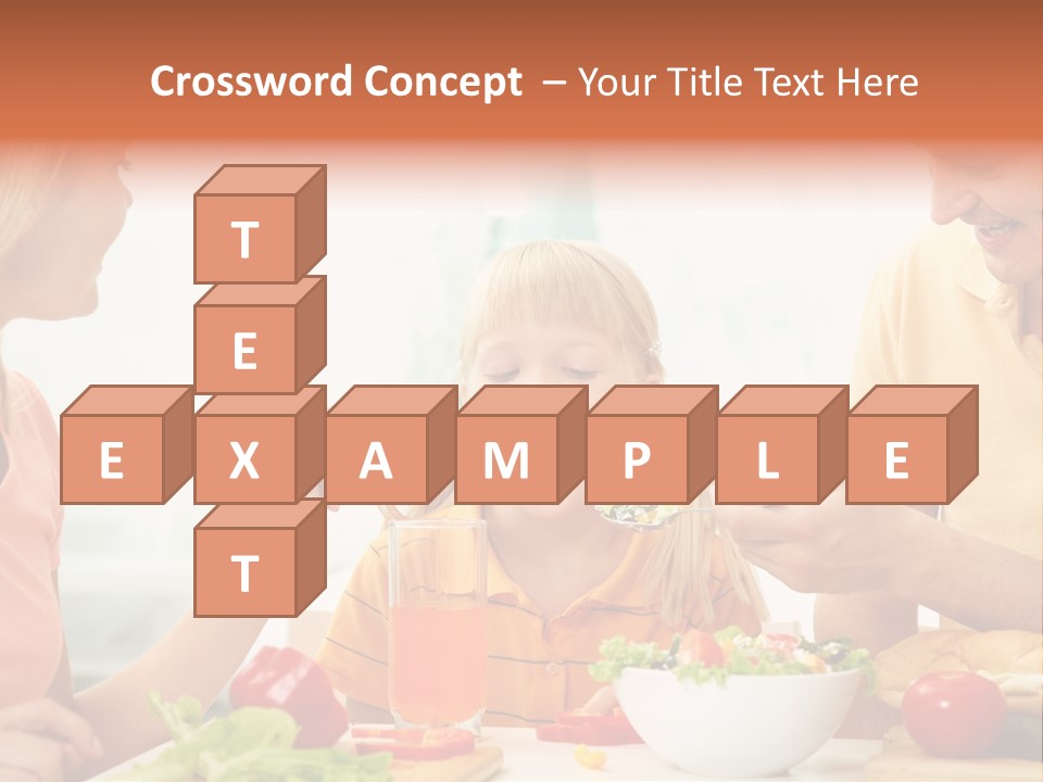 Food Group Kid PowerPoint Template