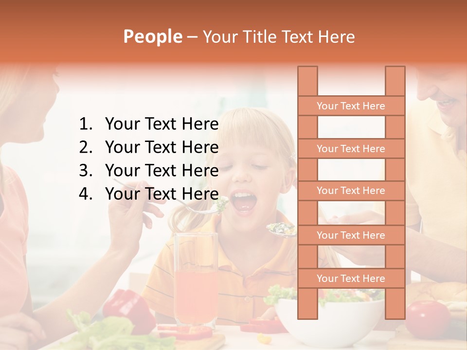 Food Group Kid PowerPoint Template