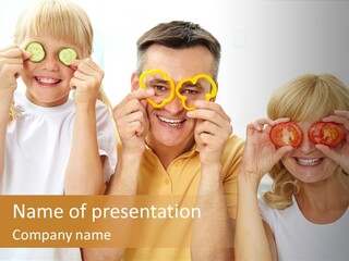 Child Glad Parenthood PowerPoint Template