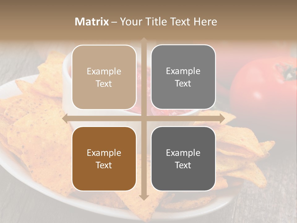 Appetizer Tomato Corn PowerPoint Template