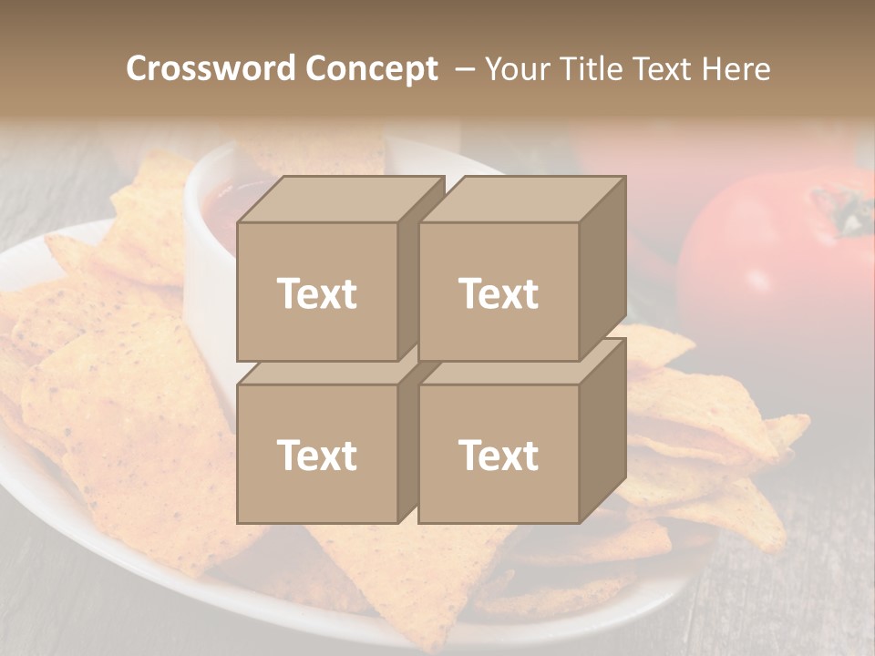Appetizer Tomato Corn PowerPoint Template