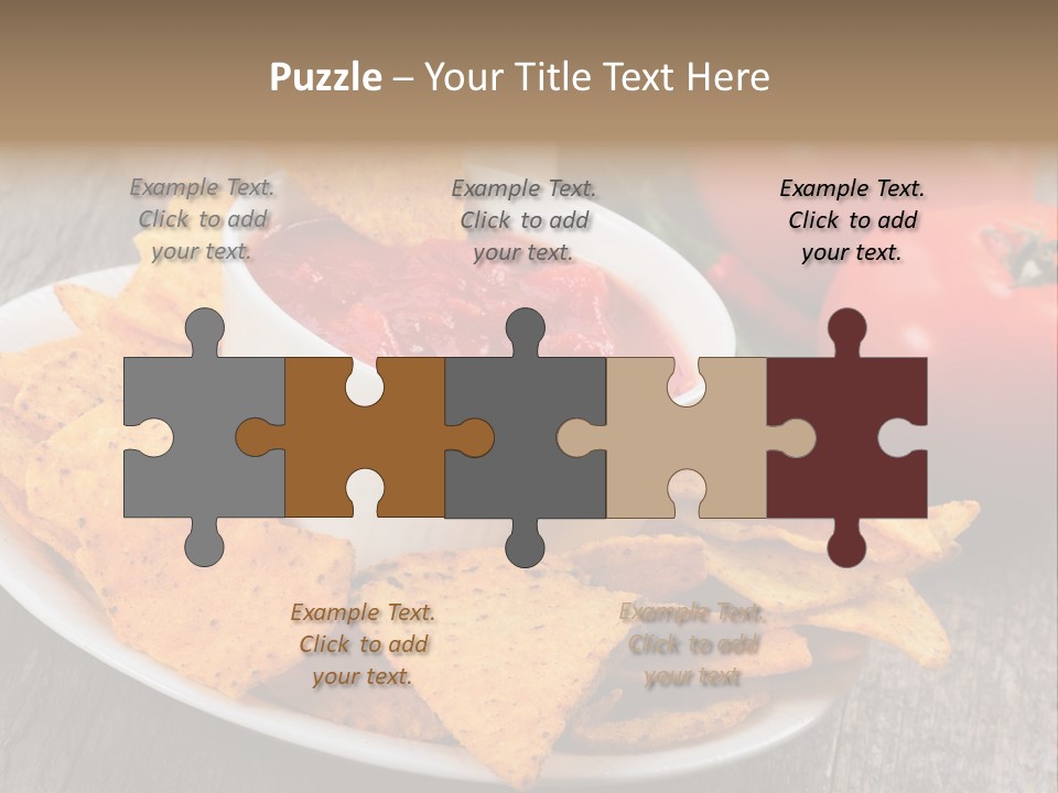 Appetizer Tomato Corn PowerPoint Template