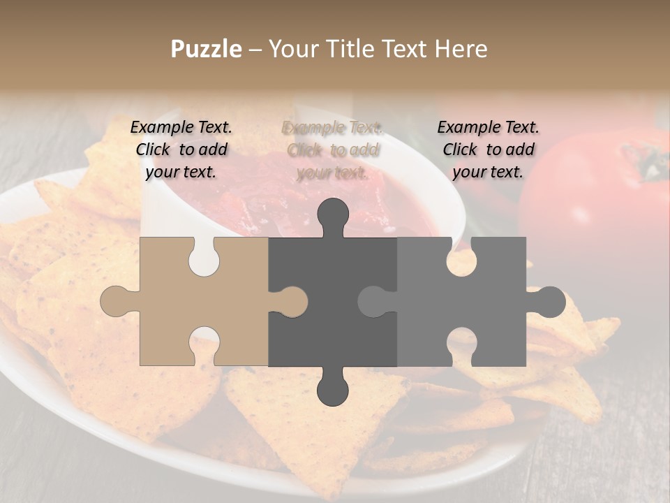 Appetizer Tomato Corn PowerPoint Template