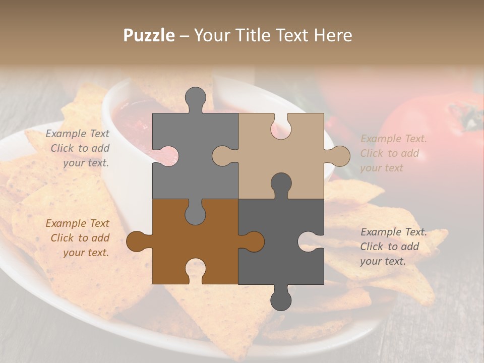 Appetizer Tomato Corn PowerPoint Template