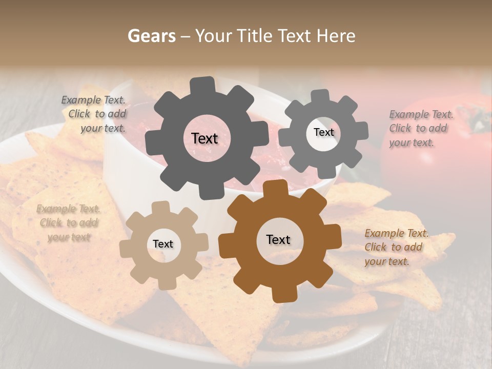 Appetizer Tomato Corn PowerPoint Template