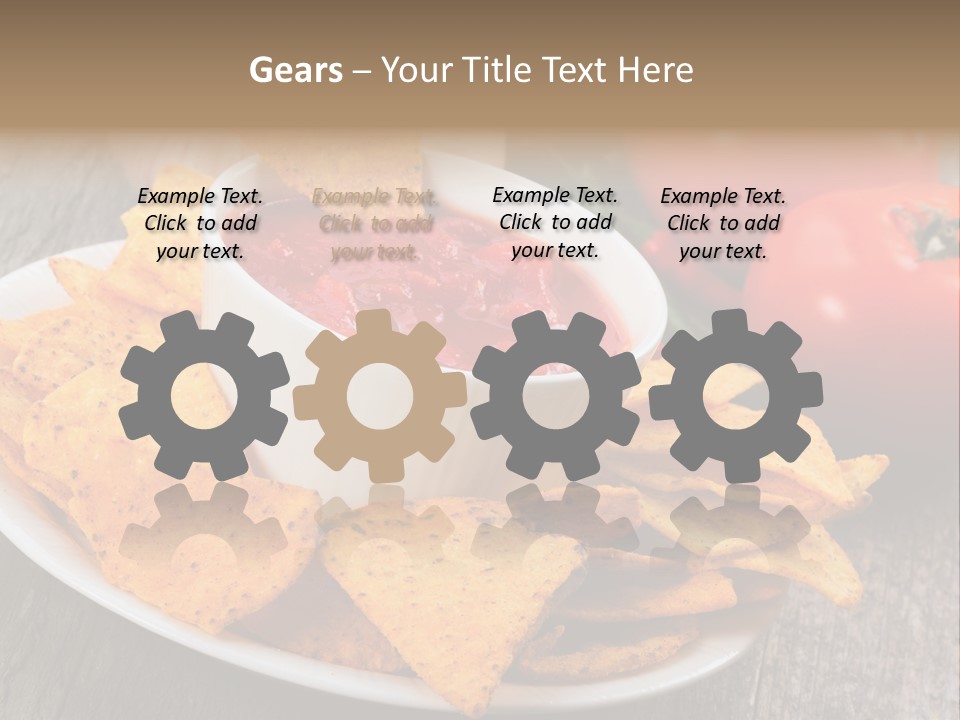 Appetizer Tomato Corn PowerPoint Template