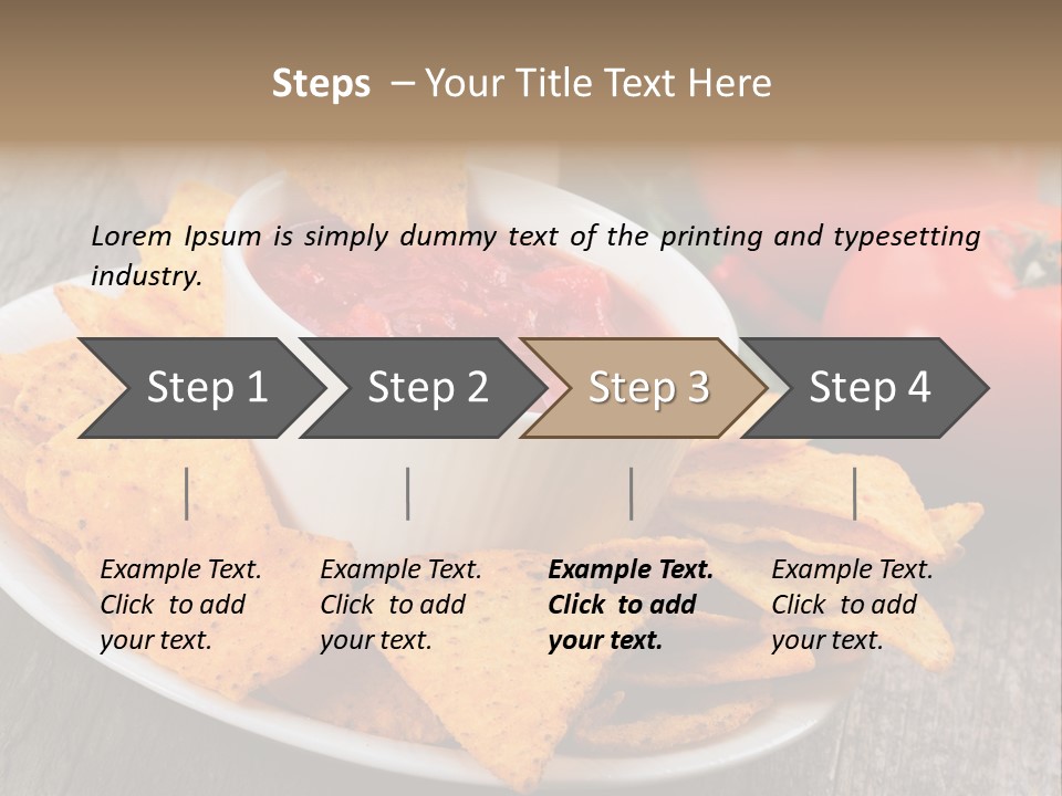 Appetizer Tomato Corn PowerPoint Template