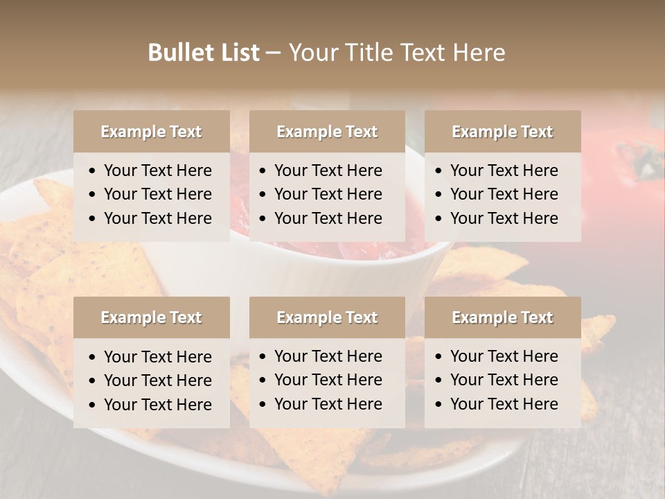 Appetizer Tomato Corn PowerPoint Template