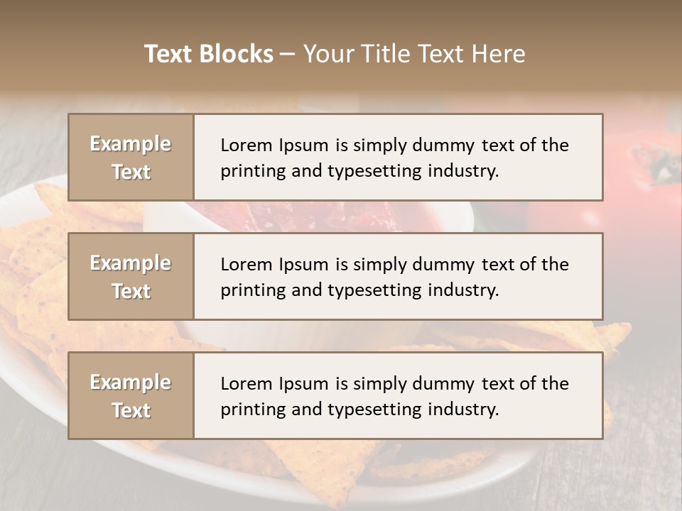 Appetizer Tomato Corn PowerPoint Template