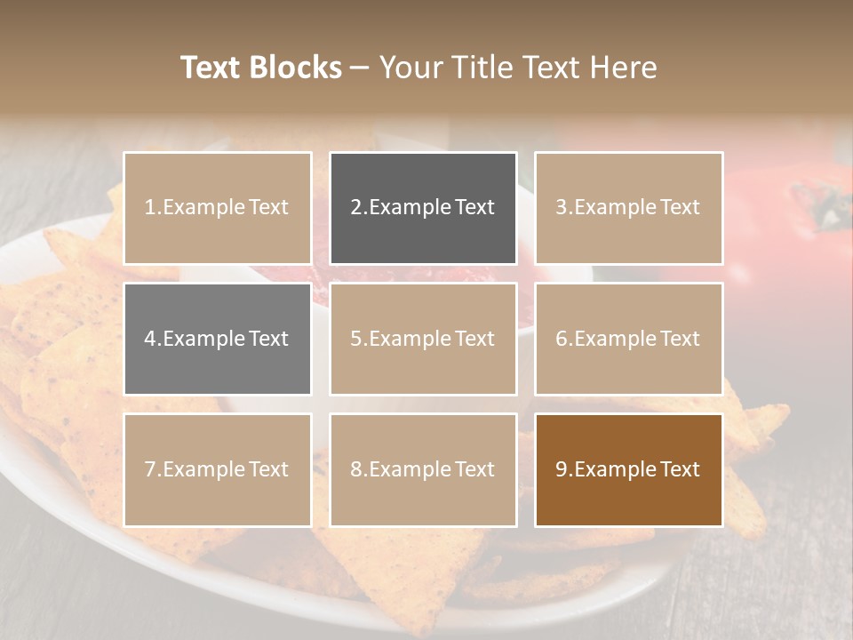 Appetizer Tomato Corn PowerPoint Template