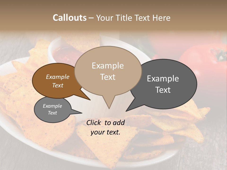 Appetizer Tomato Corn PowerPoint Template