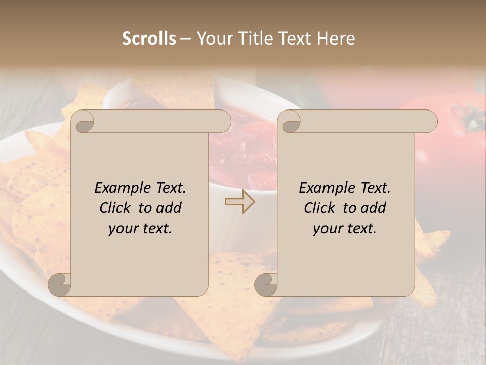 Appetizer Tomato Corn PowerPoint Template