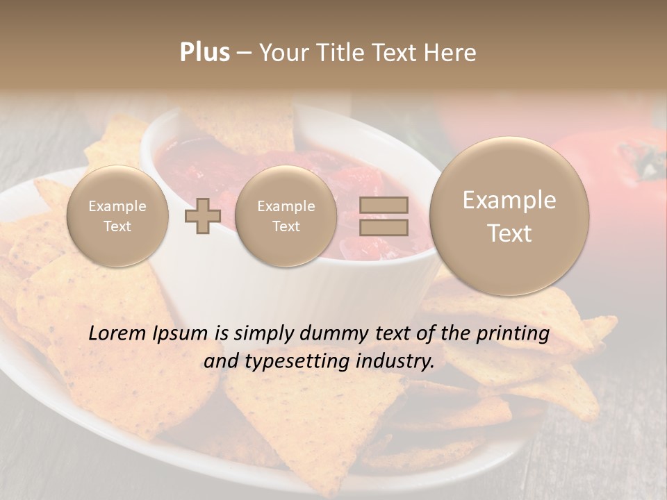 Appetizer Tomato Corn PowerPoint Template