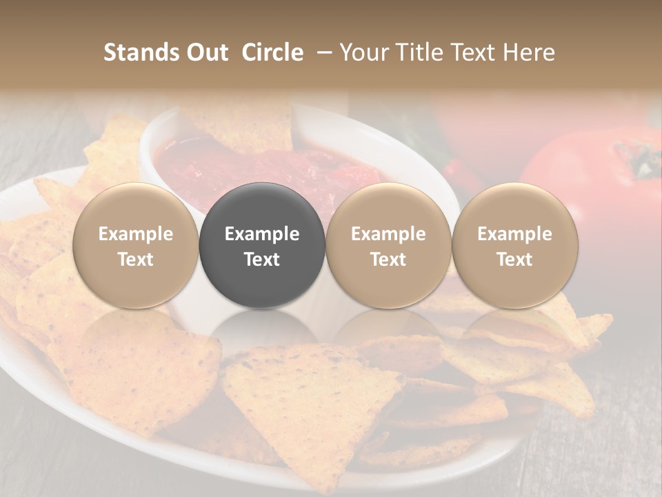 Appetizer Tomato Corn PowerPoint Template