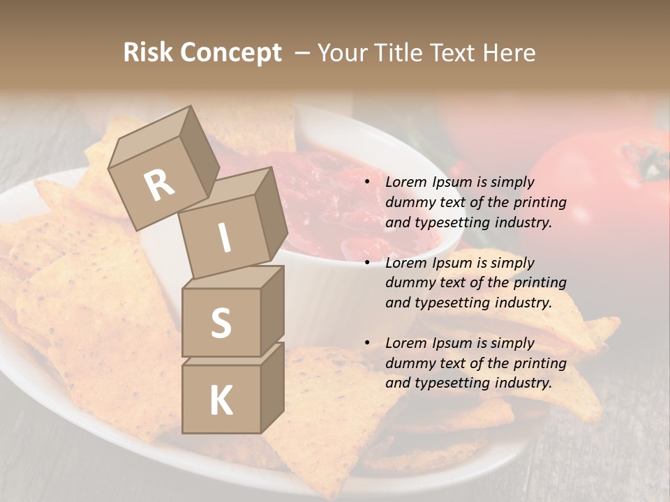 Appetizer Tomato Corn PowerPoint Template