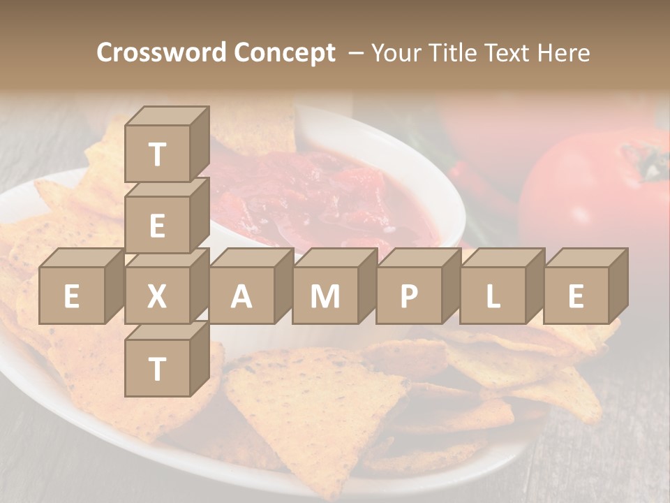 Appetizer Tomato Corn PowerPoint Template