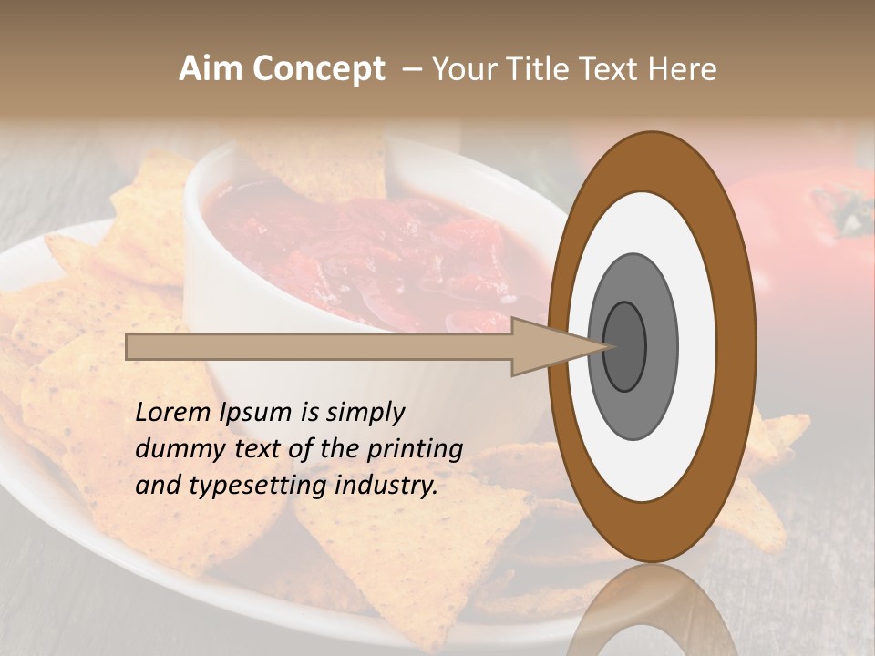 Appetizer Tomato Corn PowerPoint Template