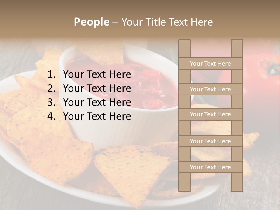 Appetizer Tomato Corn PowerPoint Template