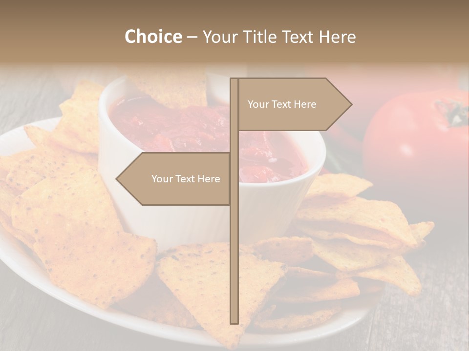 Appetizer Tomato Corn PowerPoint Template
