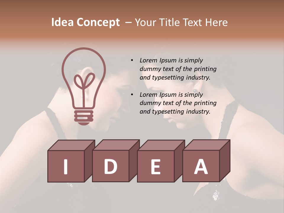 Hand Posing Couple PowerPoint Template