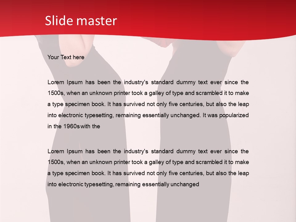 Sexy Woman Posing PowerPoint Template