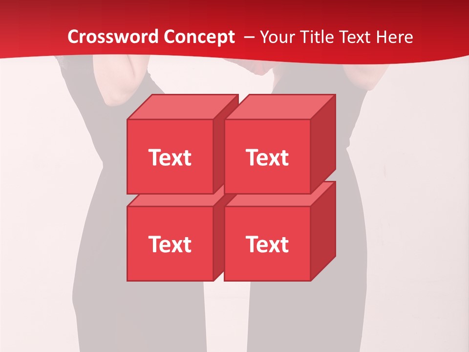 Sexy Woman Posing PowerPoint Template