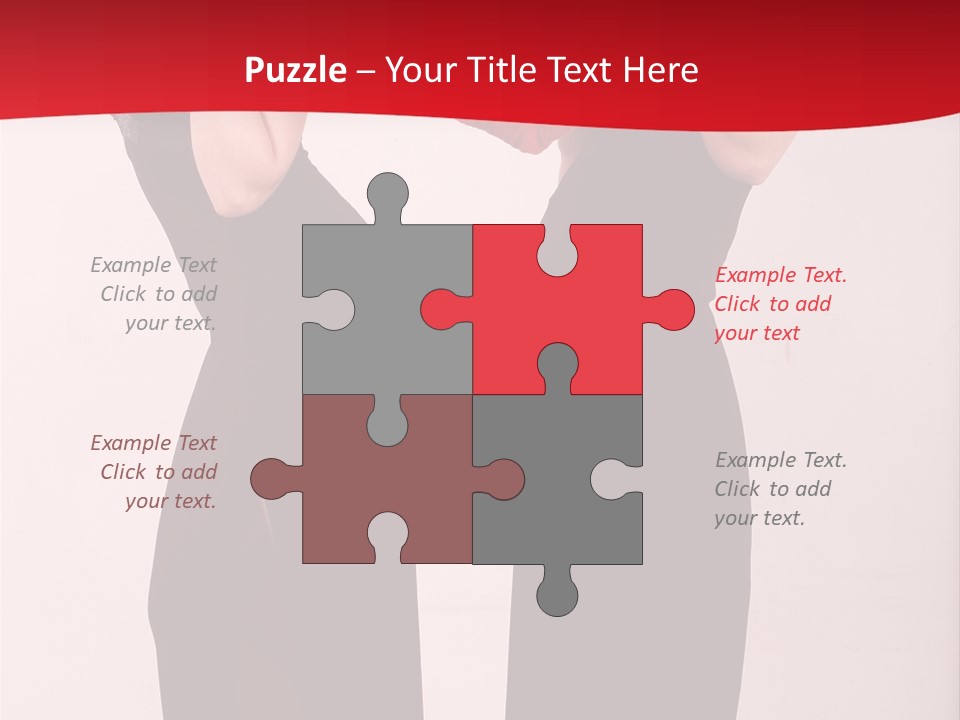 Sexy Woman Posing PowerPoint Template