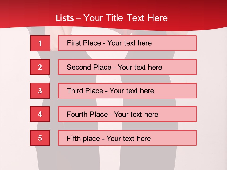 Sexy Woman Posing PowerPoint Template