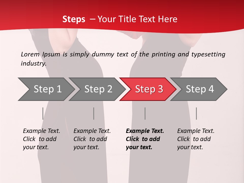 Sexy Woman Posing PowerPoint Template