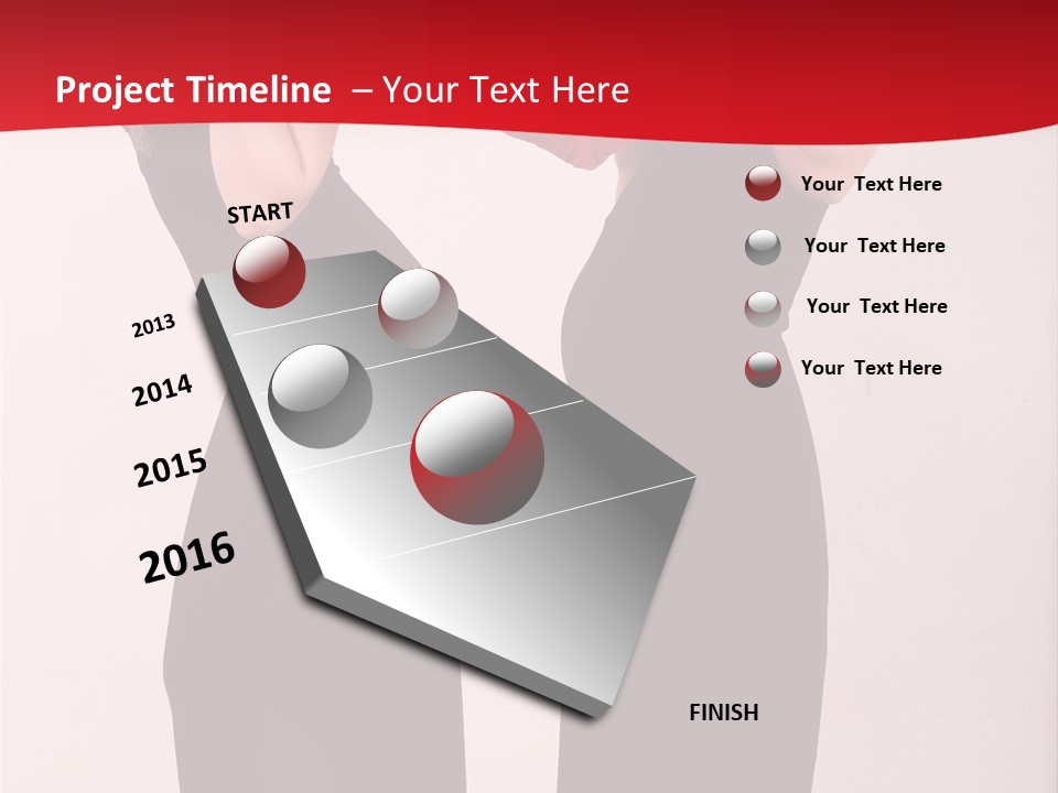 Sexy Woman Posing PowerPoint Template