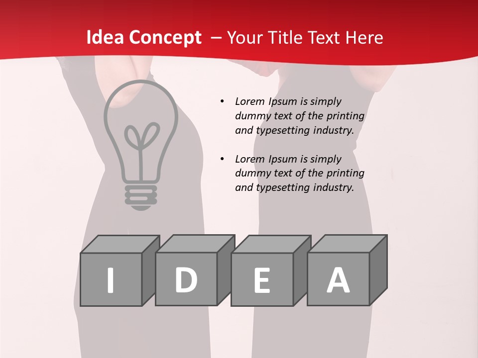 Sexy Woman Posing PowerPoint Template