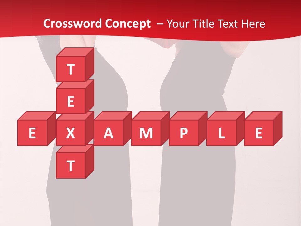 Sexy Woman Posing PowerPoint Template