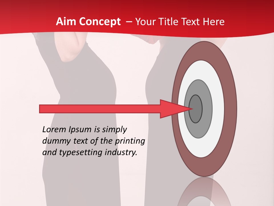 Sexy Woman Posing PowerPoint Template